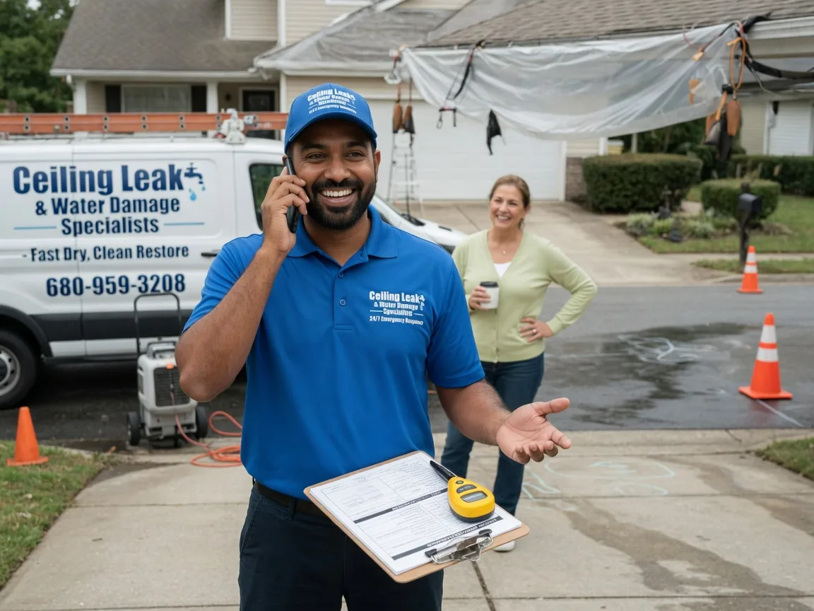 Ceiling Leak Cleanup Newark, TX FAQs